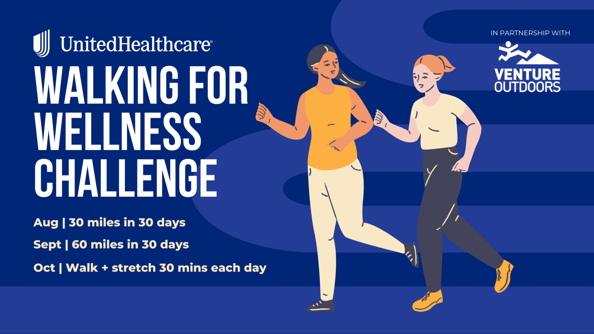 Join the 3 Month UnitedHealthcare Walking for Wellness Challenge